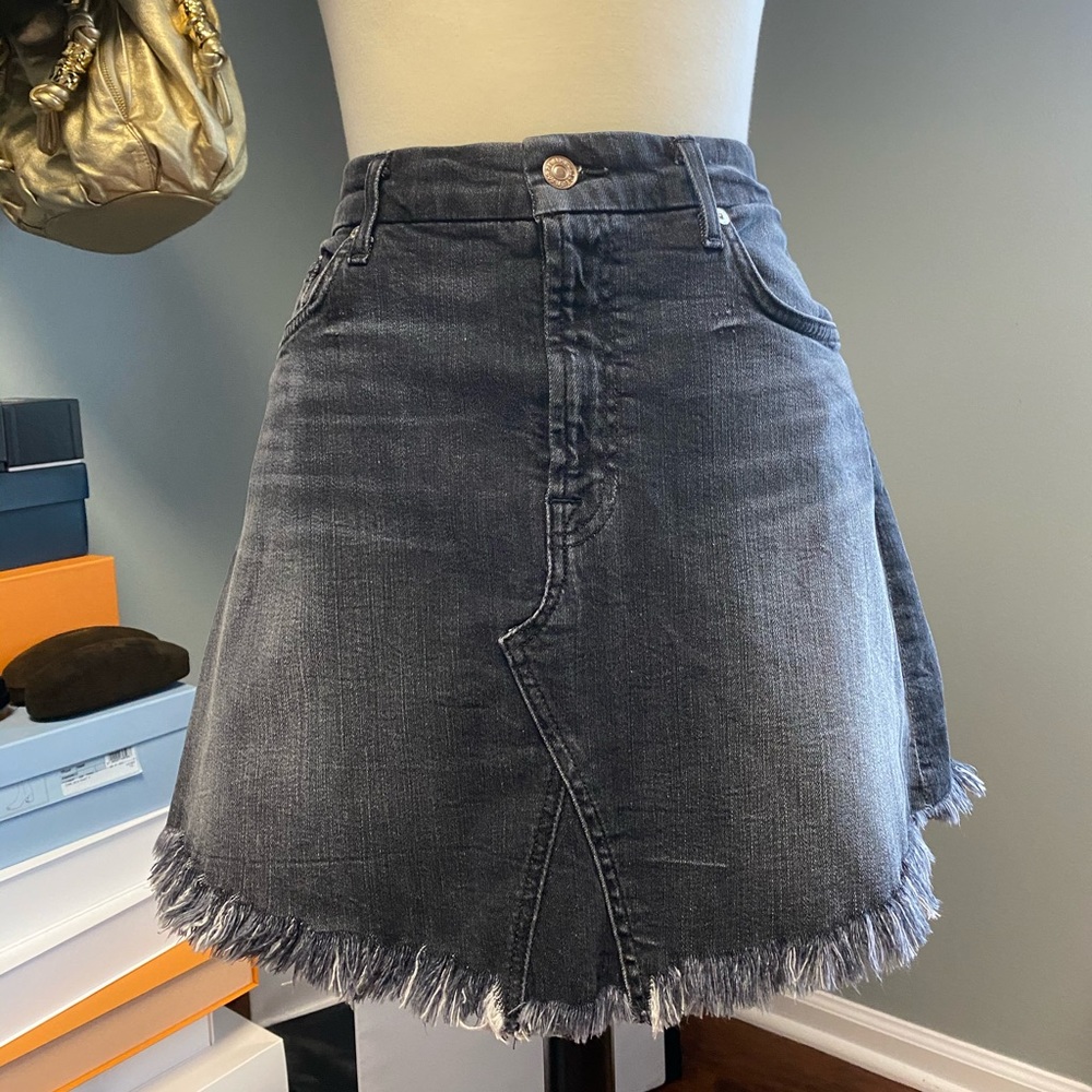 7 For all mankind denim skirt